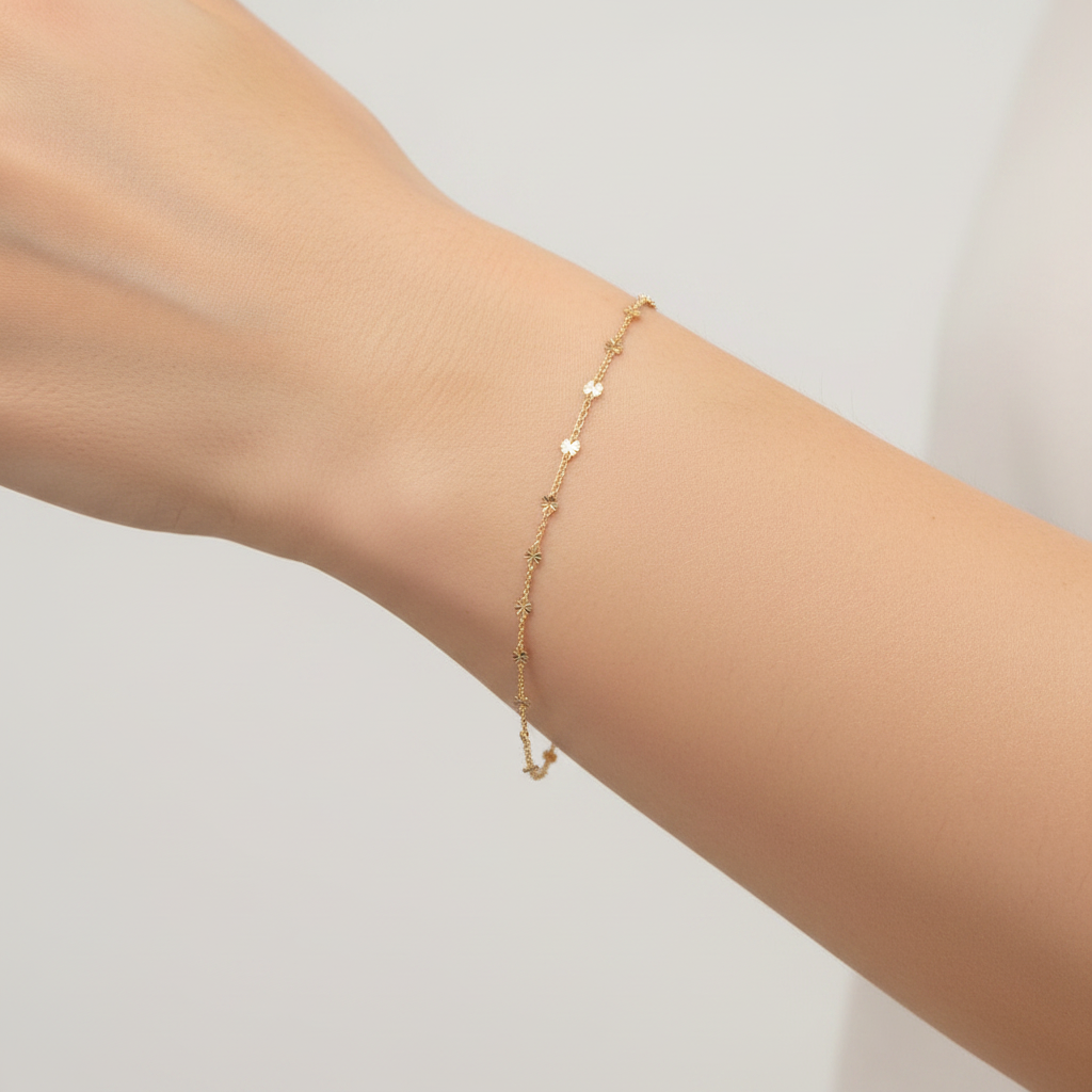 The Étoile Bracelet worn on wrist